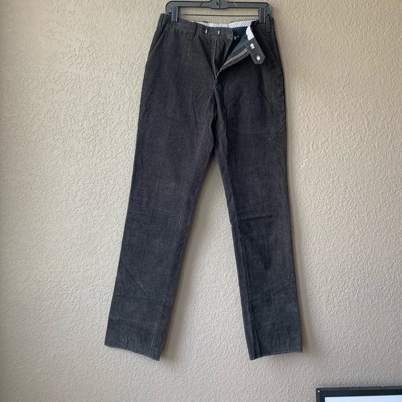 Elie Tahari fitted plain front unhemmed cordoruy - Picture 9 of 13